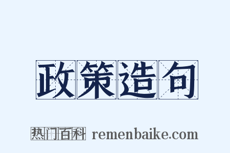 政策造句是什么意思的图片
